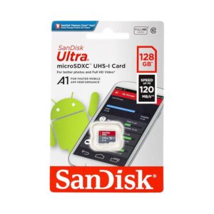 SANDISK ULTRA MICRO SDXC SQUA4 128GB A1 CLASS10 U1 UHS-I 120MB/x R,4X6,10Y (SDSQUA4-128G-GN6MN)