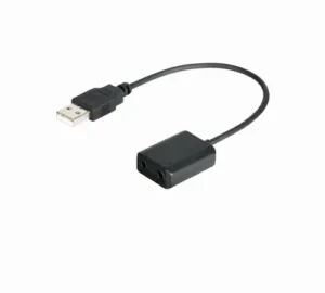 BOYA EA2L Two 3.5cm TRS jacks to USB Jack audio adapter (with cable)
