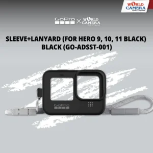 GOPRO SLEEVE+LANYARD (HERO 9 10 11 BLACK) BLACK (GO-ADSST-001)