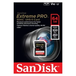 SANDISK SD EXTREME PRO II 64 GB UHS-II (300M/s.,260M/s.) (SDSDXPK-064G)