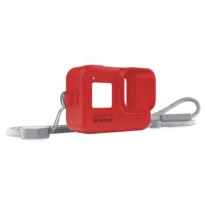 GOPRO SLEEVE+LANYARD (HERO 8 BLACK) FIRECRACKER RED. CLEARANCE