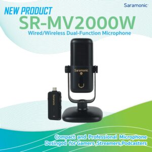 SARAMONIC SR-MV2000W Compact and Professional USB Microphone