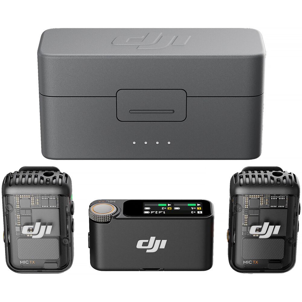 DJI Mic 2 2-Person Compact Digital Wireless Microphone System/Recorder for Camera & Smartphone