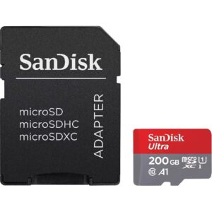 SANDISK MICRO SD ULTRA 200 GB 100MB/S C10 (SDSQUAR-200G)